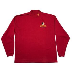Florida State Seminoles Cadre Vintage 90s Maroon Mock Neck Long Sleeve Men Large